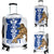 Guam Luggage Covers - Chamorro With Puntan Blue Color - Polynesian Pride