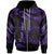 Cook Islands Polynesian Custom Zip Hoodie Polynesian Tattoo Purple Version Unisex Purple - Polynesian Pride