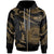 American Samoa Polynesian Custom Hoodie Polynesian Tattoo Gold Version - Polynesian Pride