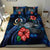 Vanuatu Polynesian Bedding Set - Blue Turtle Hibiscus - Polynesian Pride