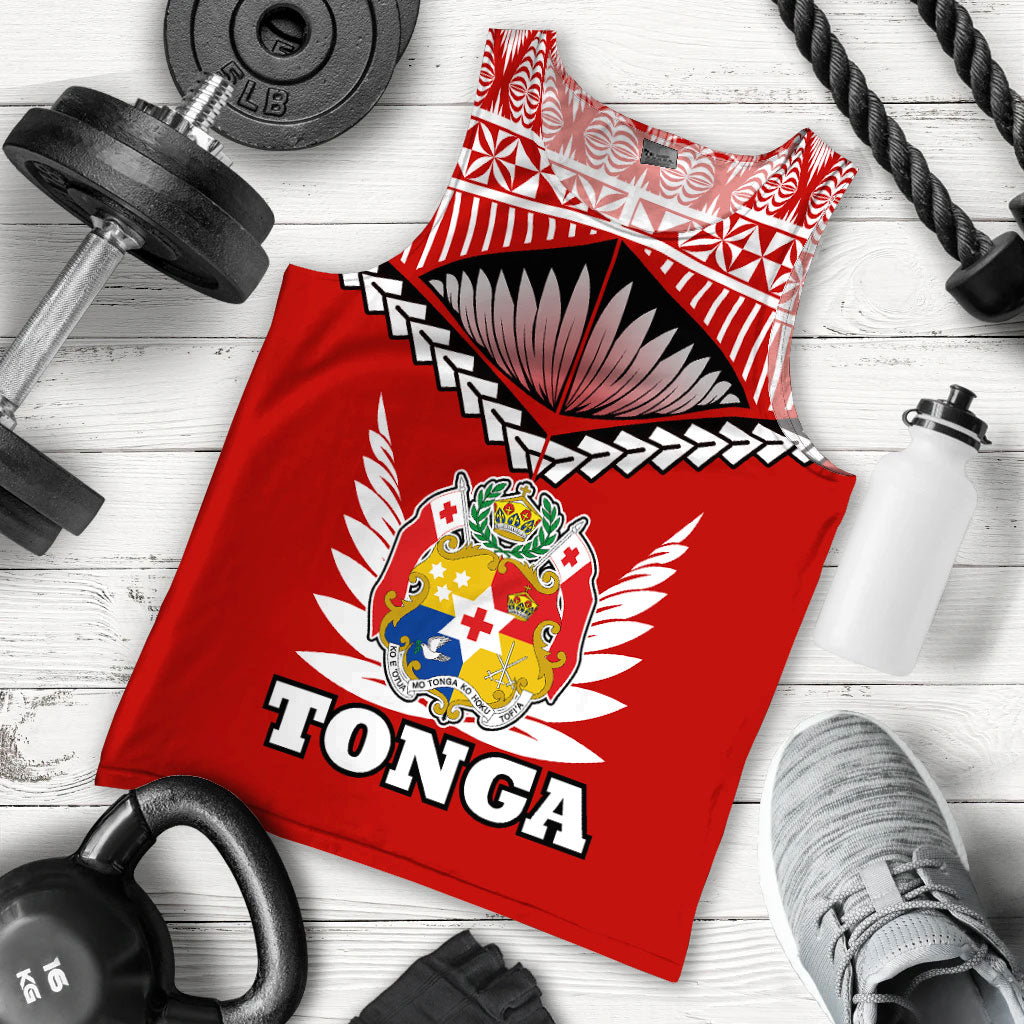 Tonga Men Tank Top - Tongan Pride - LT12 Blue - Polynesian Pride