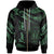 Niue Polynesian Custom Zip Hoodie Polynesian Tattoo Green Version Unisex Green - Polynesian Pride