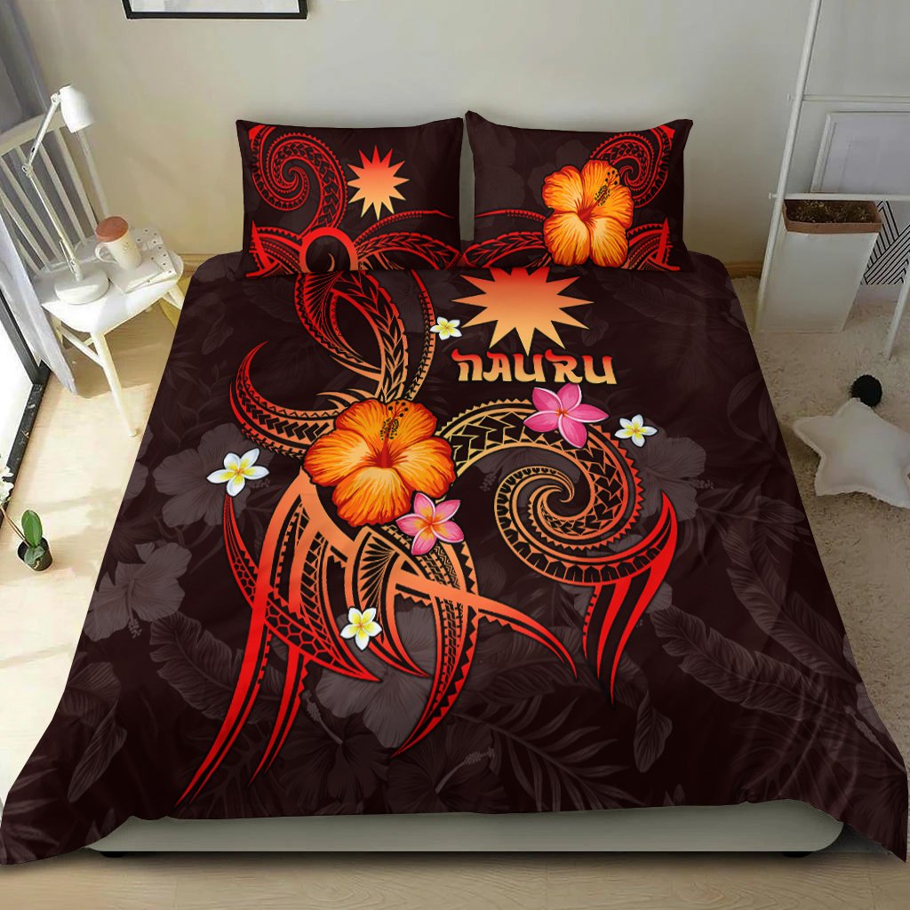 Nauru Polynesian Bedding Set - Legend of Nauru (Red) Red - Polynesian Pride