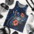 Kosrae Polynesian Men Tank Top - Blue Turtle Hibiscus - Polynesian Pride