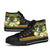 Cook Islands High Top Shoes - Polynesian Gold Patterns Collection - Polynesian Pride