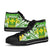 Hawaii Polynesian High Top Shoe - Hawaiian Pattern With Seal - Polynesian Pride