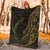 Samoa Premium Blanket - Polynesian Pattern Style Gold Color - Polynesian Pride