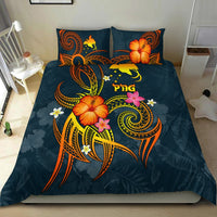 Papua New Guinea Polynesian Bedding Set - Legend of Papua New Guinea (Blue) - Polynesian Pride