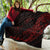 Samoa Premium Quilt - Custom Personalised Polynesian Pattern Style Red Color Red - Polynesian Pride