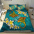 Tonga Polynesian Bedding Set - Manta Ray Ocean Blue - Polynesian Pride