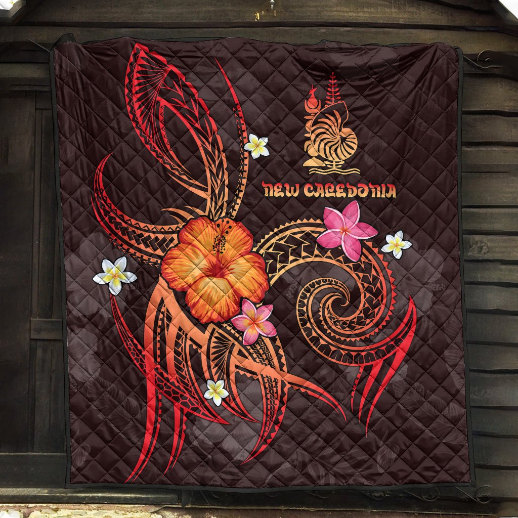 New Caledonia Polynesian Premium Quilt - Legend of New Caledonia (Red) - Polynesian Pride