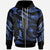 Chuuk Polynesian Custom Zip Hoodie Polynesian Tattoo Blue Version Unisex Blue - Polynesian Pride