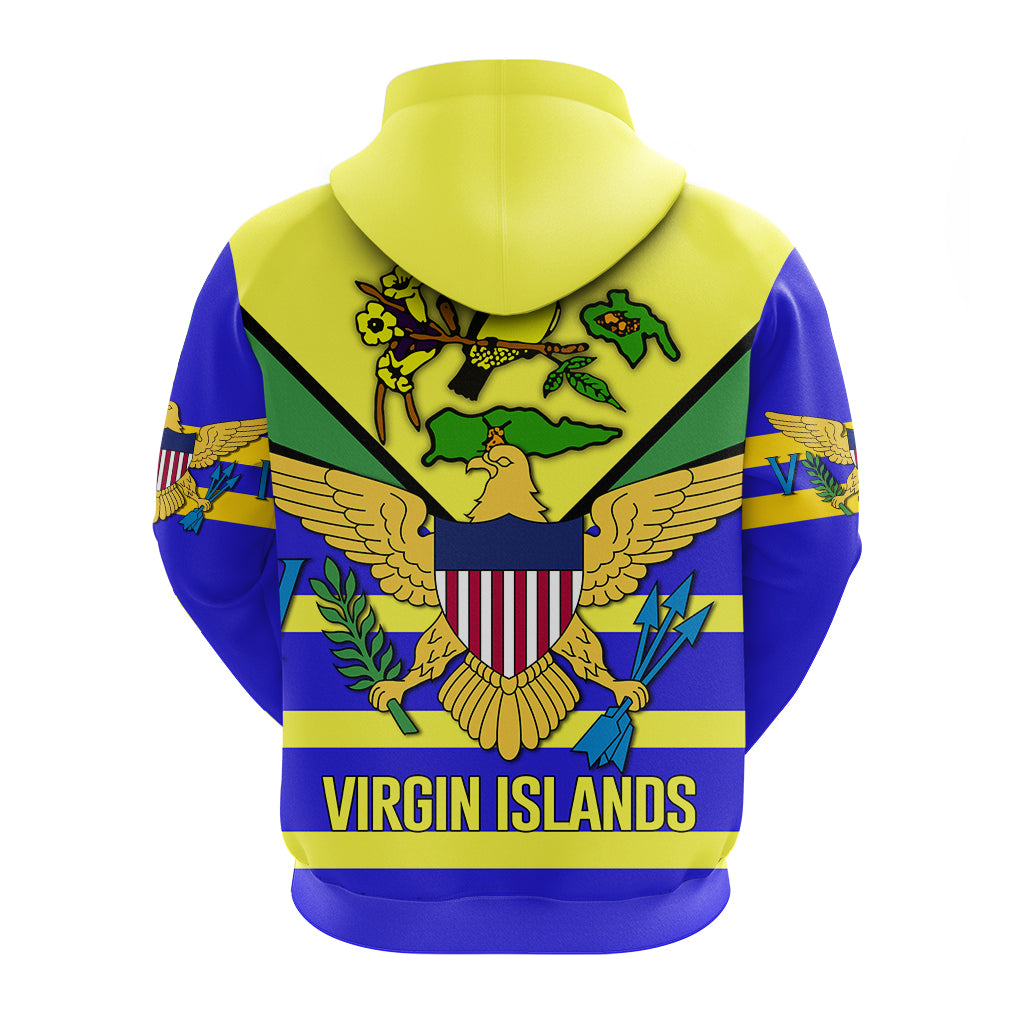 US Virgin Islands Hoodie Egales with Seal LT4 - Polynesian Pride