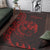 Tonga Area Rug - Polynesian Pattern Style Red Color - Polynesian Pride