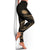 Nauru Polynesian Women's Legging - Gold Tribal Wave - Polynesian Pride