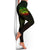 American Samoa Polynesian Women's Legging - Reggae Turtle Hibiscus Flower Frame Vintage - Polynesian Pride