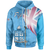 Fiji Polynesian Zip up Hoodie Fiji Flag Unisex Blue - Polynesian Pride