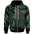 Palau Polynesian Custom Zip Hoodie Polynesian Tattoo Green Version Unisex Green - Polynesian Pride