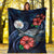 Niue Polynesian Premium Blanket - Blue Turtle Hibiscus - Polynesian Pride