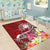 Fiji Area Rug - Turtle Plumeria (Red) - Polynesian Pride