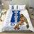 Guam Bedding Set - Chamorro With Puntan Blue Color - Polynesian Pride