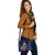 Guam Polynesian Custom Personalised Shoulder Handbag - Floral With Seal Blue - Polynesian Pride