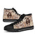 Guam High Top Shoes - Hibiscus Flowers Vintage Style - Polynesian Pride