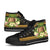 Tokelau High Top Shoes - Polynesian Gold Patterns Collection - Polynesian Pride