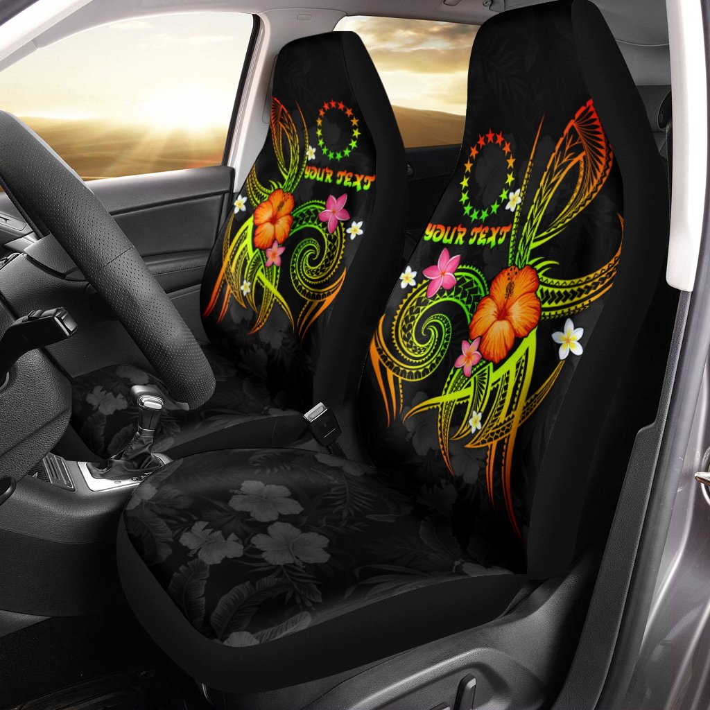 Cook Islands Polynesian Personalised Car Seat Covers - Legend of Cook Islands (Reggae) Universal Fit Reggae - Polynesian Pride