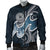 American Samoa Polynesian Men's Bomber - Ocean Style - Polynesian Pride