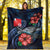 Wallis and Futuna Polynesian Premium Blanket - Blue Turtle Hibiscus - Polynesian Pride