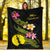 New Caledonia Polynesian Blanket - Plumeria Tribal - Polynesian Pride