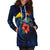 Tokelau Polynesian Hoodie Dress - Blue Turtle Hibiscus - Polynesian Pride