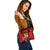 Tonga Polynesian Custom Personalised Shoulder Handbag - Floral With Seal Red - Polynesian Pride