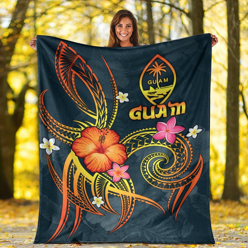 Guam Polynesian Premium Blanket - Legend of Guam (Blue) - Polynesian Pride