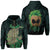 Polynesian Hula Man Helmet Hawaii Zip Hoodie Turquoise Unisex Turquoise - Polynesian Pride
