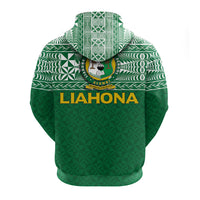 Liahona Tonga Zip up Hoodie Tongan Pattern LT12 - Polynesian Pride
