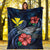 Hawaii Polynesian Premium Blanket - Blue Turtle Hibiscus - Polynesian Pride