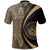 Hawaii Polynesian Polo Shirt Gold Circle Style - Polynesian Pride