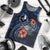 Yap Polynesian Men Tank Top - Blue Turtle Hibiscus - Polynesian Pride