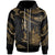 New Caledonia Polynesian Custom Zip Hoodie Polynesian Tattoo Gold Version Unisex Gold - Polynesian Pride