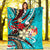 Tonga Premium Blanket - Tribal Flower With Special Turtles Blue Color - Polynesian Pride