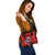 Samoa Polynesian Custom Personalised Shoulder Handbag - Floral With Seal Red - Polynesian Pride