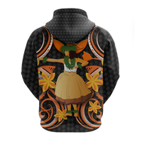 Hawaii Hula Girl Floral Hoodie LT12 - Polynesian Pride