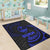 Guam Polynesian Area Rug - Blue Tribal Wave - Polynesian Pride