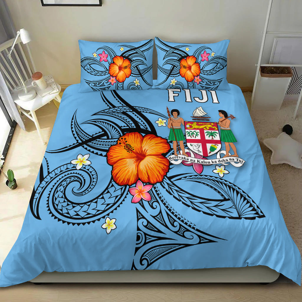Fiji Bedding Set - Hibiscus With Tribal - LT12 - Polynesian Pride