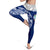 Guam Polynesian Women's Legging - Pattern With Seal Blue Version - Polynesian Pride