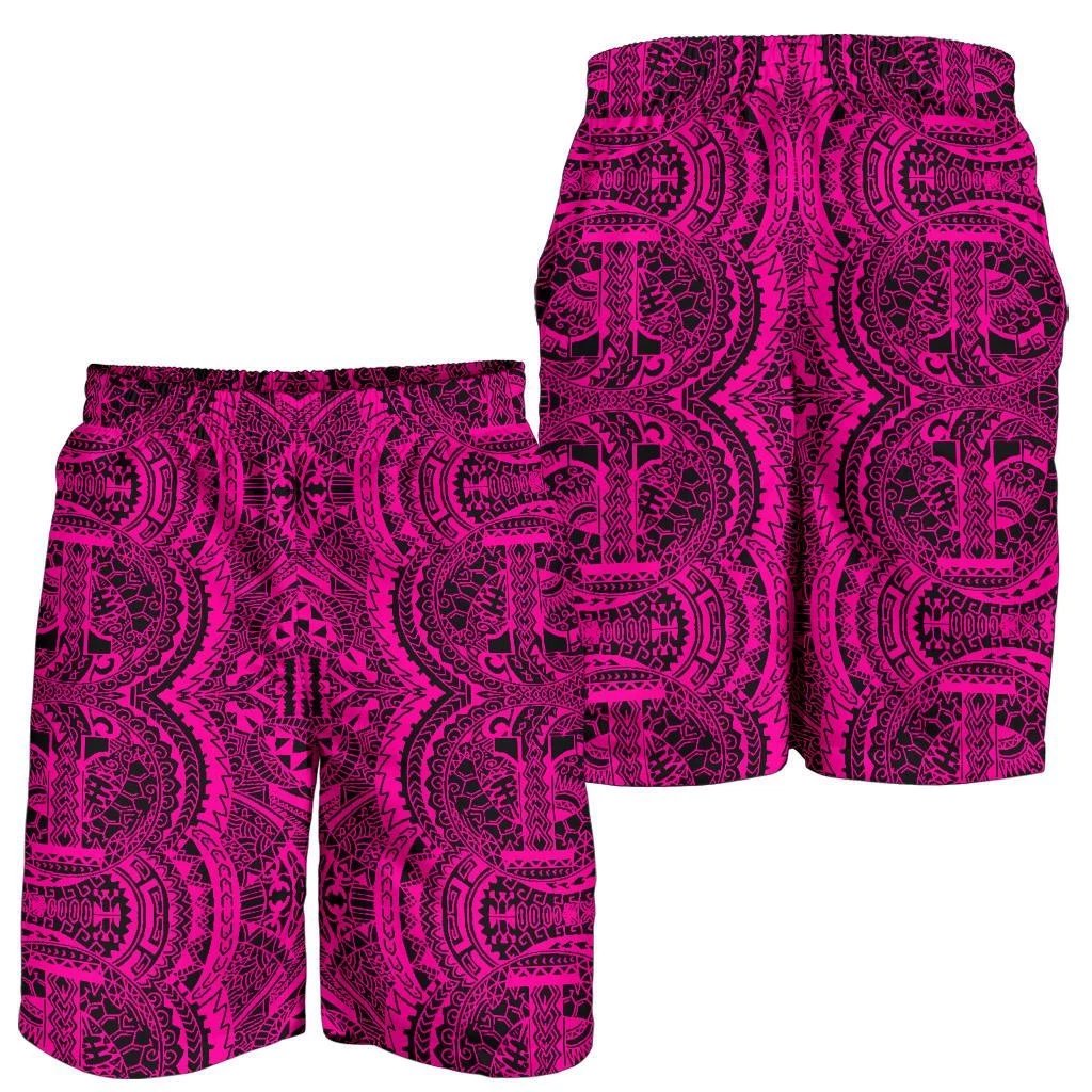 Polynesian Symmetry Pink Men's Short Men's Shorts Pink - Polynesian Pride