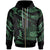 Samoa Polynesian Custom Zip Hoodie Polynesian Tattoo Green Version Unisex Green - Polynesian Pride