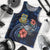 Tuvalu Polynesian Men Tank Top - Blue Turtle Hibiscus - Polynesian Pride